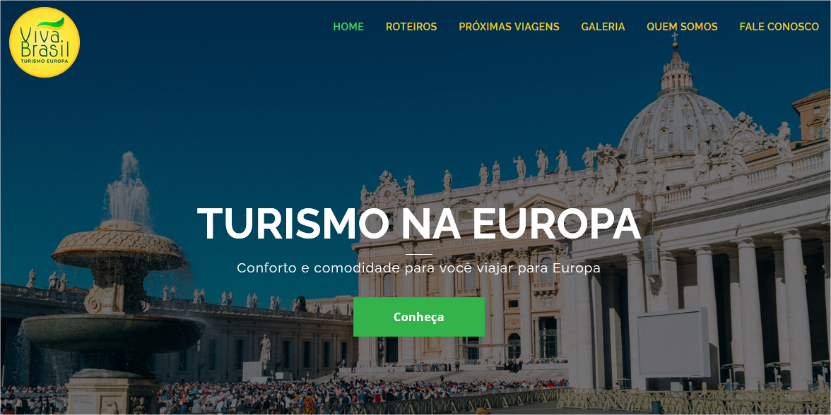 Novo site da Viva Brasil Turismo